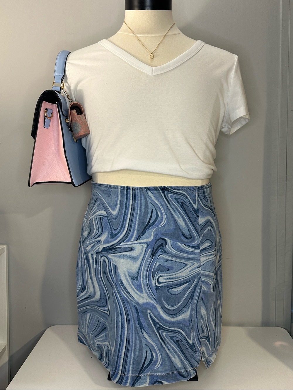 wild fable Swirl Marble Mini Skirt